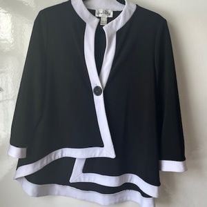Joseph Ribkoff Navy and White Jacket size 10